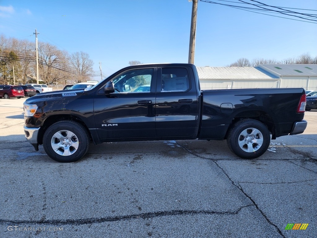 Diamond Black Crystal Pearl 2023 Ram 1500 Big Horn Quad Cab 4x4 Exterior Photo #145434531