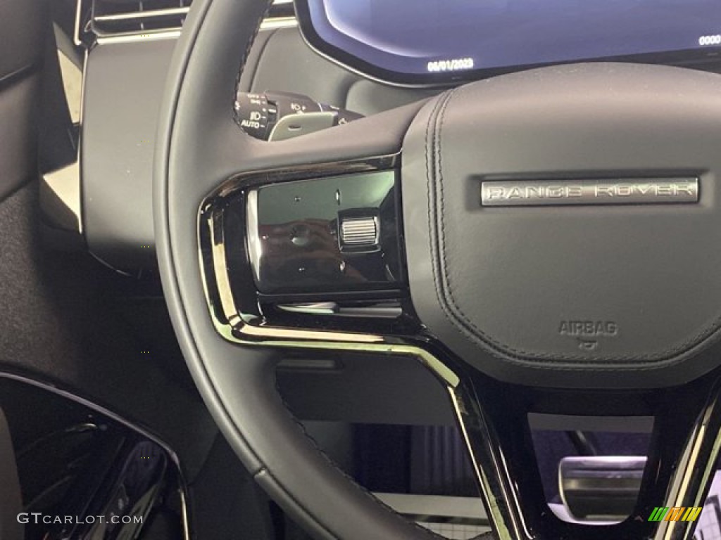 2023 Land Rover Range Rover Sport SE Dynamic Ebony Steering Wheel Photo #145435095