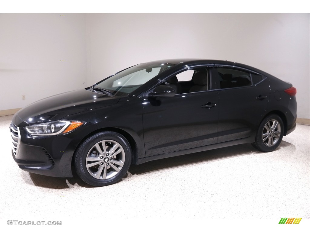 2017 Elantra Value Edition - Black / Gray photo #3