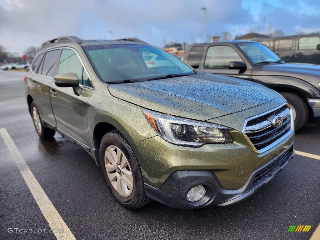 2019 Outback 2.5i Premium - Wilderness Green Metallic / Warm Ivory photo #3