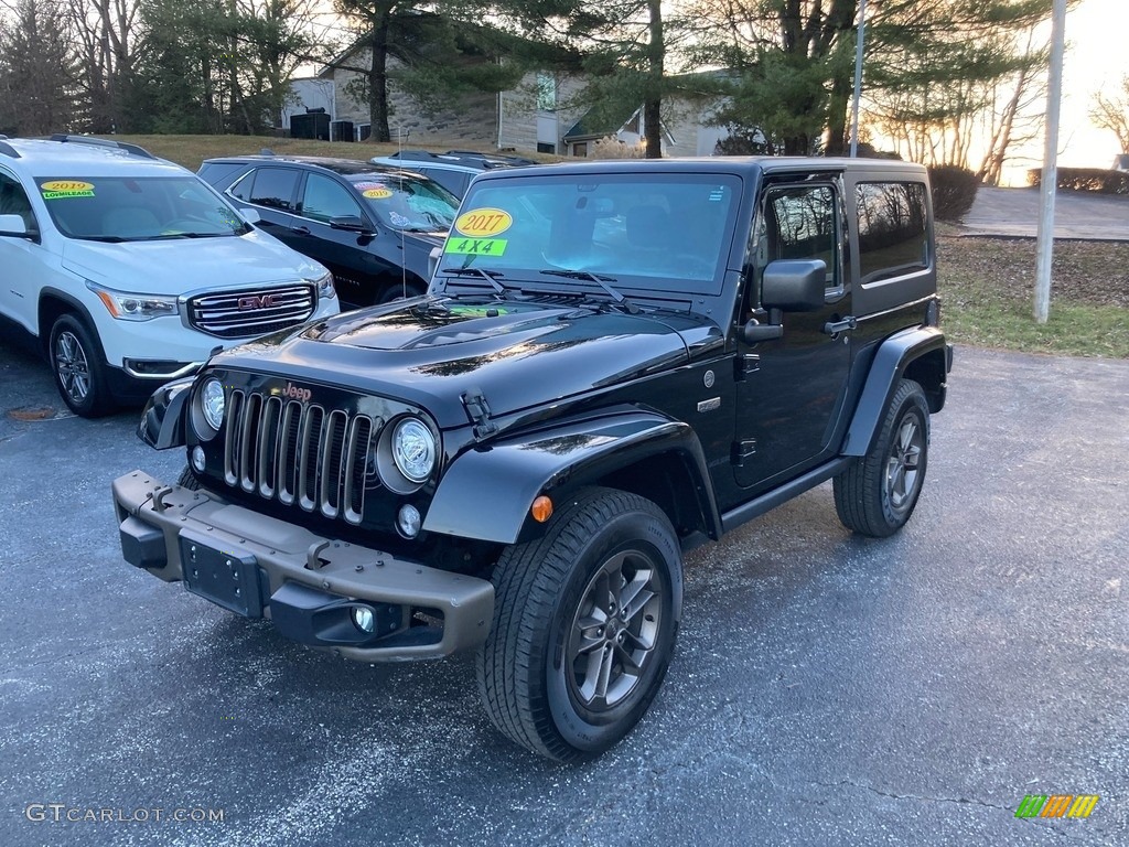 Black 2017 Jeep Wrangler Sahara 4x4 Exterior Photo #145436683