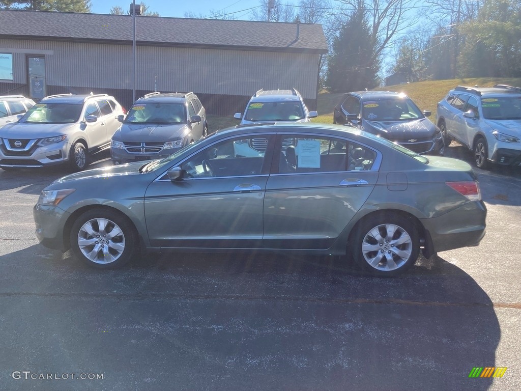 2009 Accord EX-L V6 Sedan - Mystic Green Metallic / Black photo #1