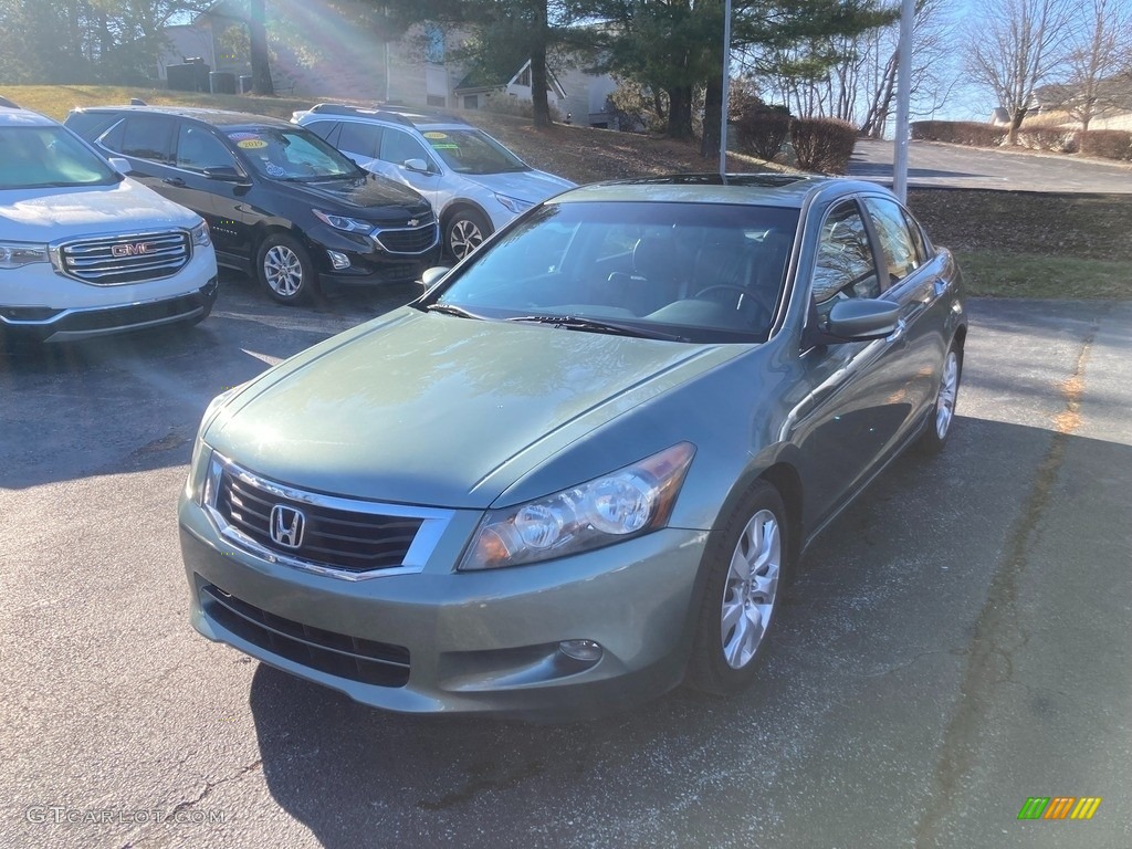 2009 Accord EX-L V6 Sedan - Mystic Green Metallic / Black photo #2