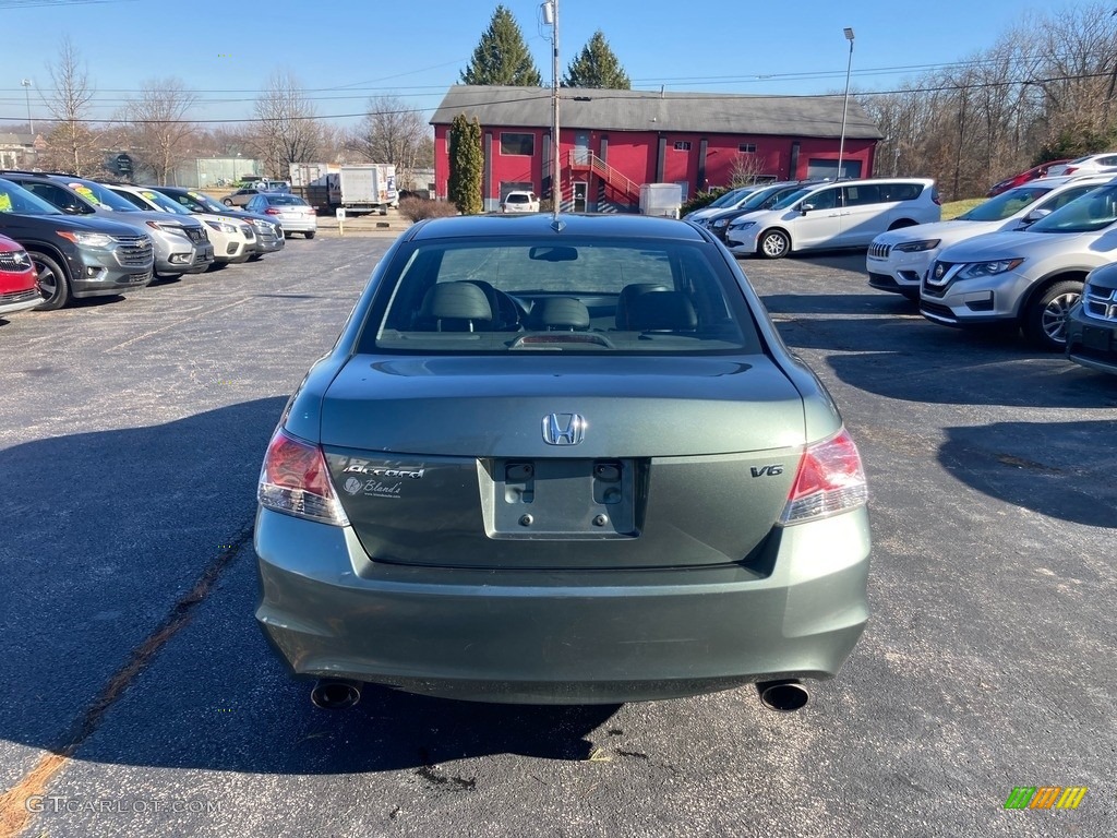 2009 Accord EX-L V6 Sedan - Mystic Green Metallic / Black photo #4