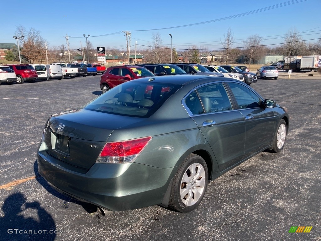2009 Accord EX-L V6 Sedan - Mystic Green Metallic / Black photo #5
