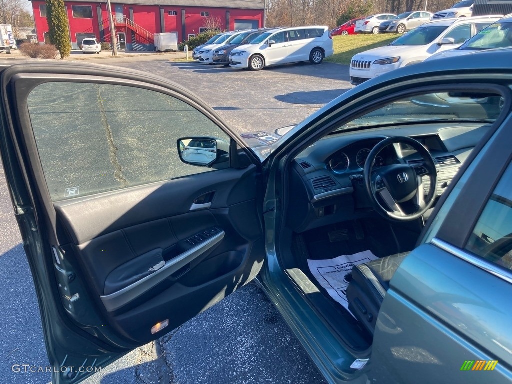 2009 Accord EX-L V6 Sedan - Mystic Green Metallic / Black photo #8