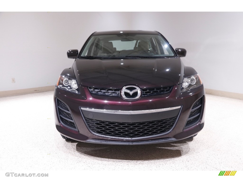 2010 CX-7 i SV - Black Cherry Mica / Sand photo #2