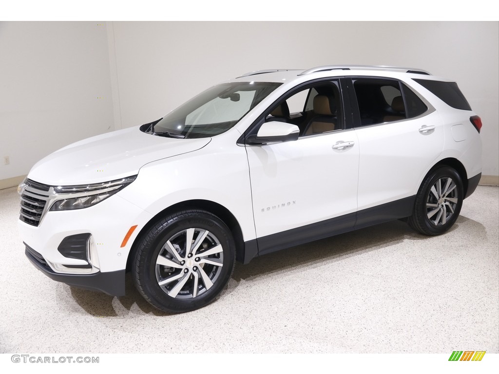 2022 Equinox Premier AWD - Summit White / Jet Black/Maple Sugar photo #3