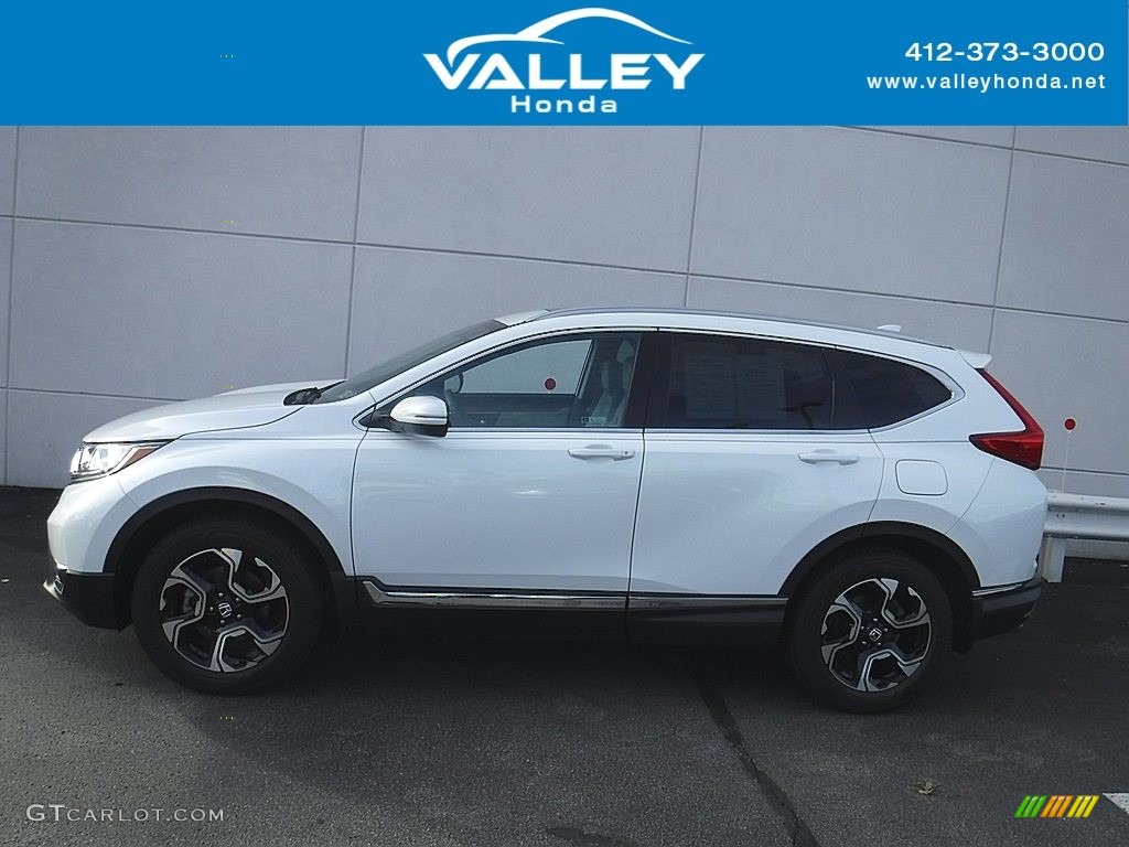 2019 CR-V Touring AWD - Platinum White Pearl / Ivory photo #2