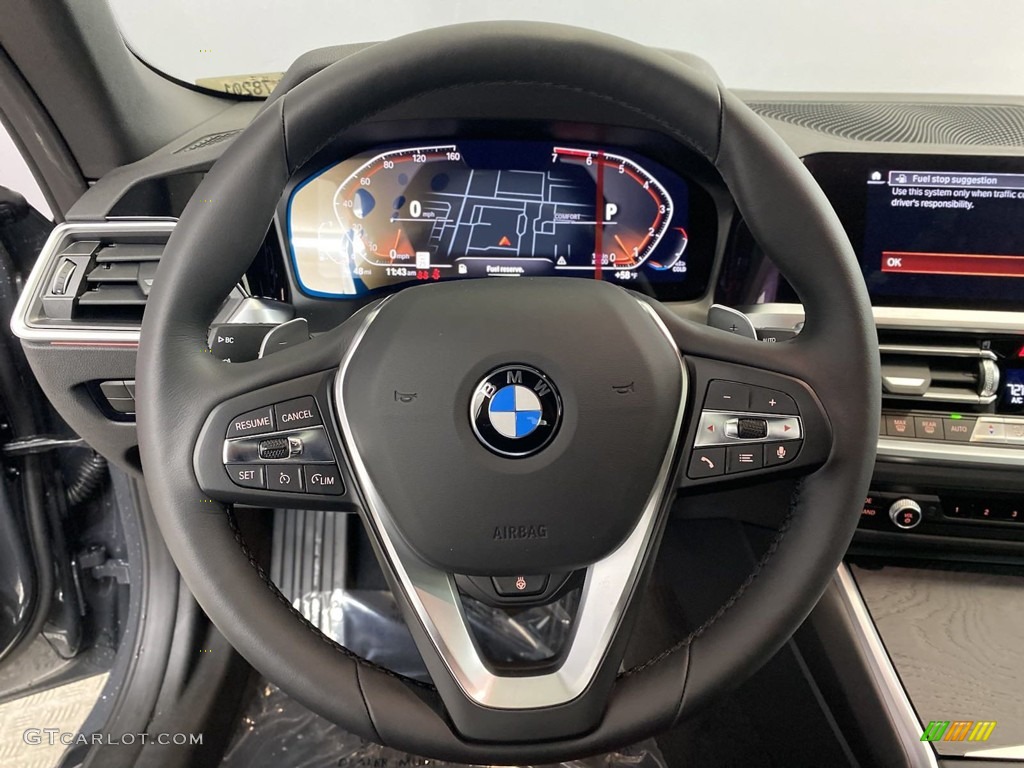 2023 BMW 4 Series 430i Convertible Tacora Red Steering Wheel Photo #145440756