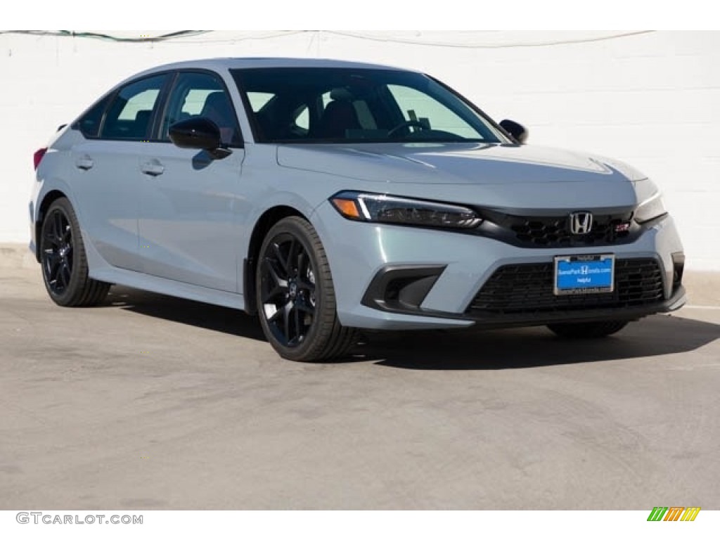 Sonic Gray Pearl 2023 Honda Civic Si Sedan Exterior Photo #145440943