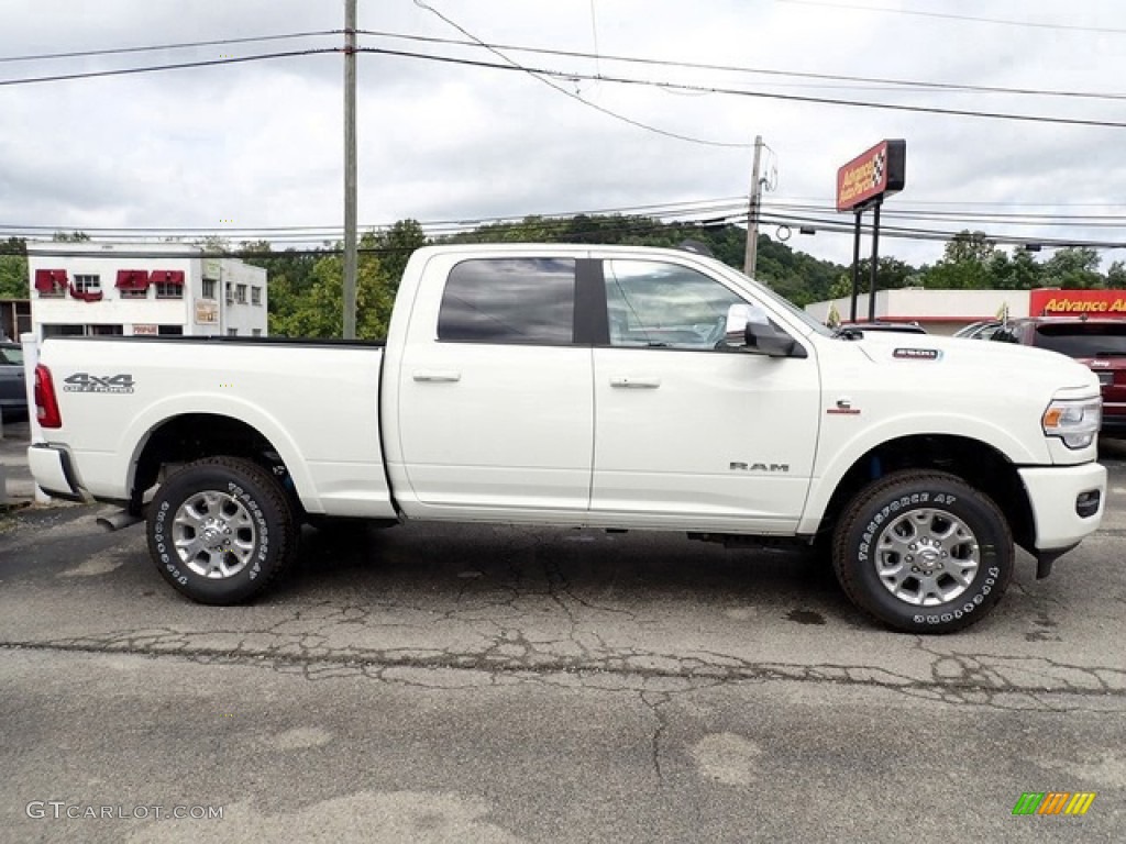 Bright White 2022 Ram 2500 Laramie Crew Cab 4x4 Exterior Photo #145441015