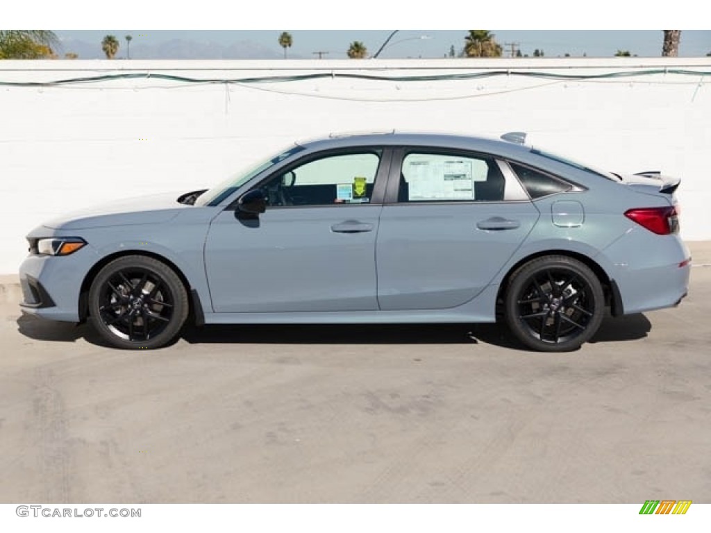 Sonic Gray Pearl 2023 Honda Civic Si Sedan Exterior Photo #145441018