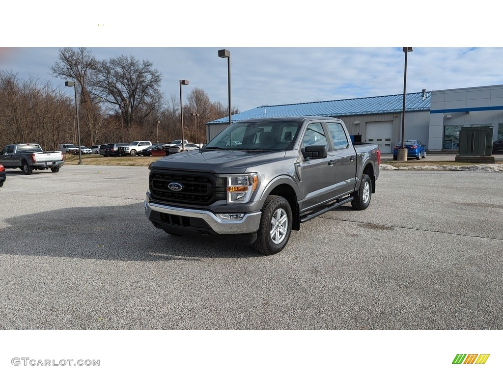 2022 F150 XL SuperCrew 4x4 - Carbonized Gray Metallic / Medium Dark Slate photo #1