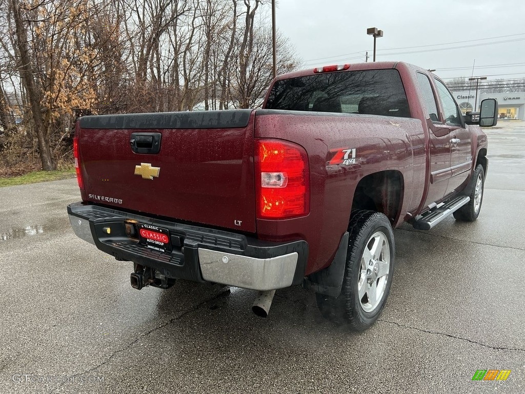 2013 Silverado 2500HD LT Extended Cab 4x4 - Deep Ruby Metallic / Ebony photo #3