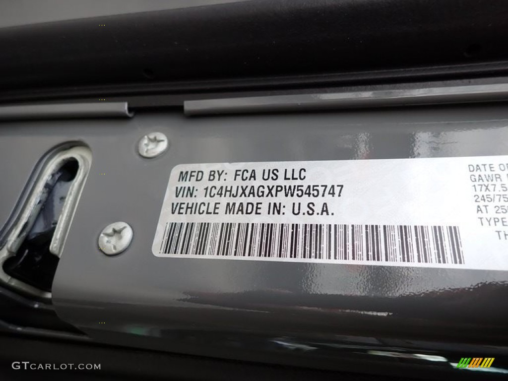 2023 Wrangler Sport 4x4 - Sting-Gray / Black photo #14