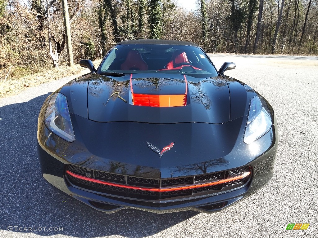 2016 Corvette Stingray Convertible - Black / Adrenaline Red photo #4