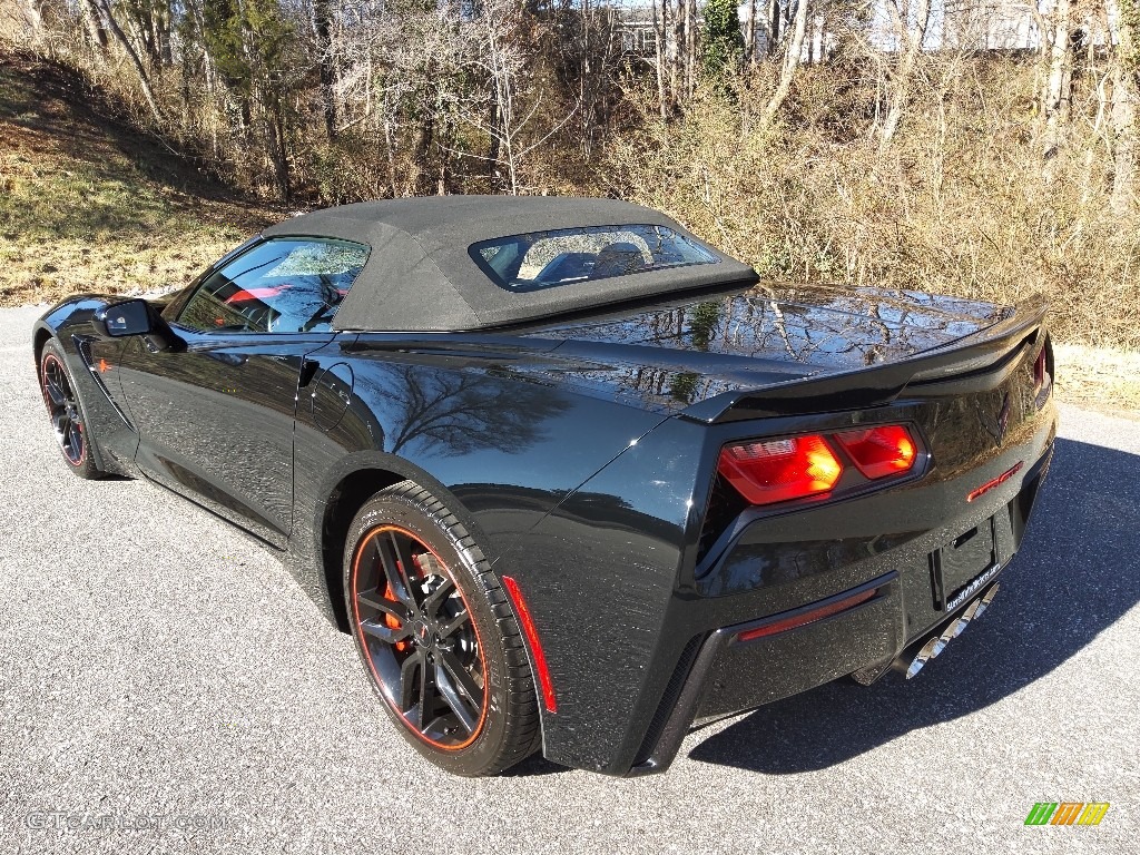 2016 Corvette Stingray Convertible - Black / Adrenaline Red photo #10