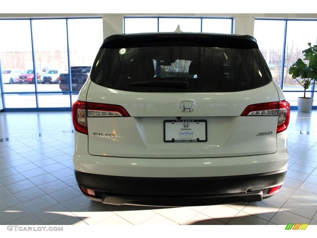 2019 Pilot LX AWD - White Diamond Pearl / Black photo #8