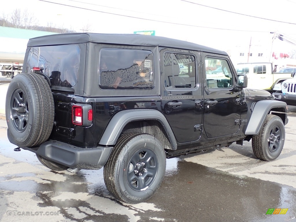 Black 2023 Jeep Wrangler Unlimited Sport 4x4 Exterior Photo #145442632