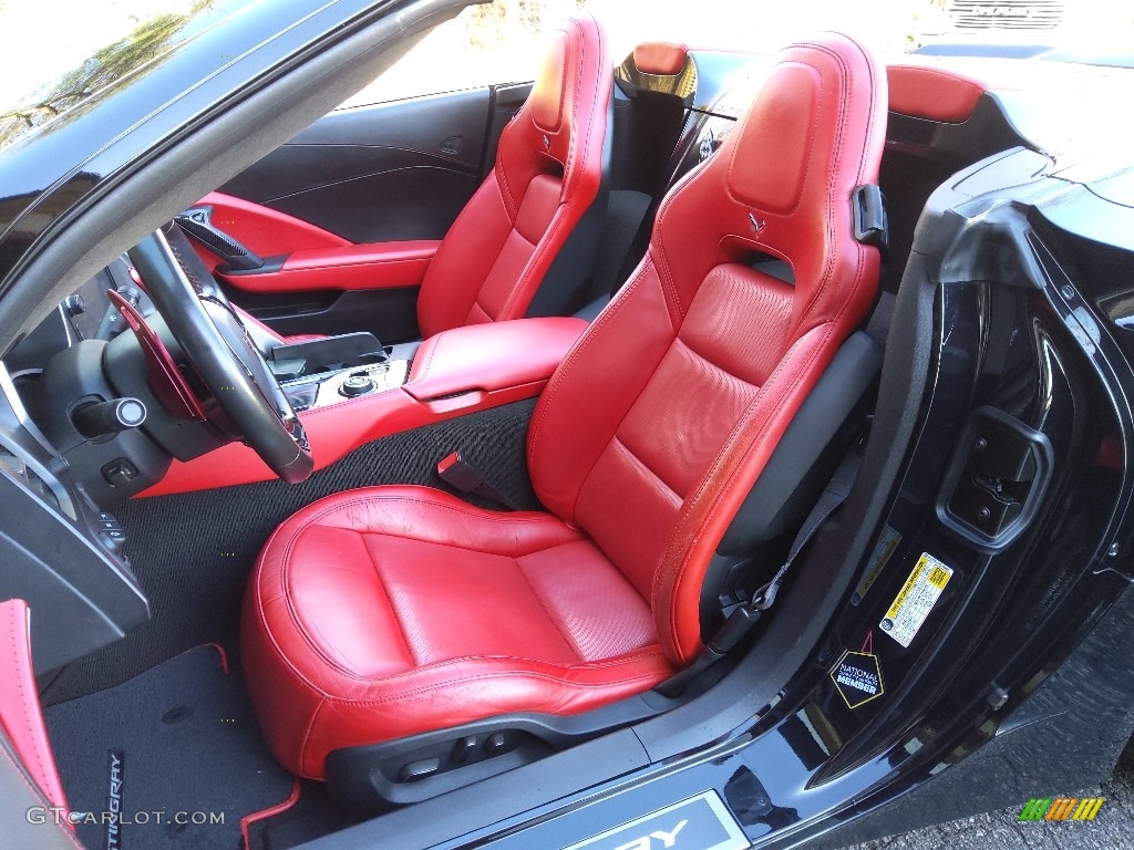 2016 Corvette Stingray Convertible - Black / Adrenaline Red photo #15