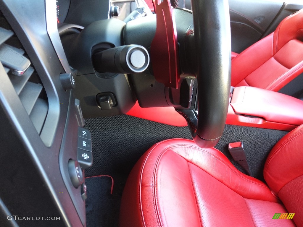 2016 Corvette Stingray Convertible - Black / Adrenaline Red photo #18