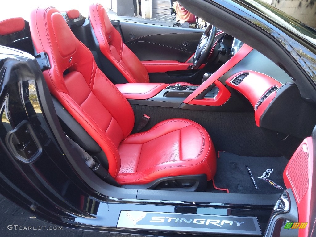 2016 Corvette Stingray Convertible - Black / Adrenaline Red photo #21