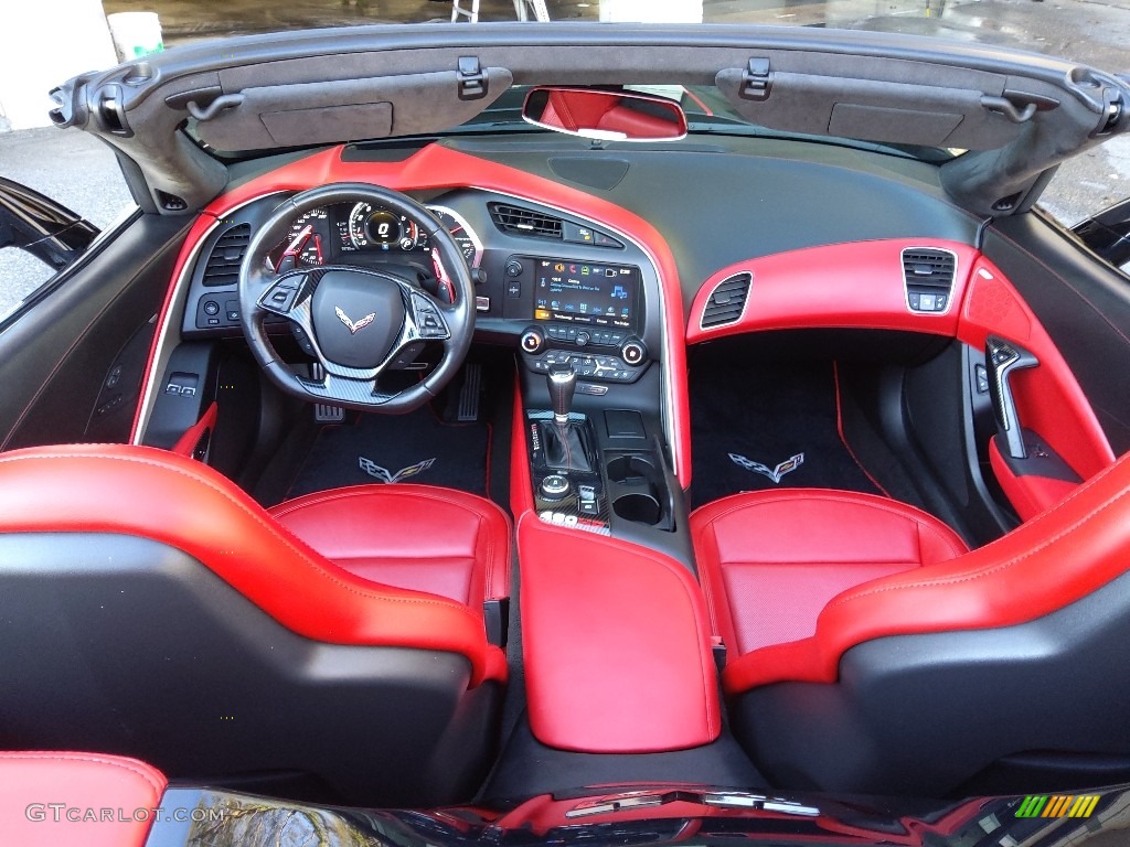 2016 Corvette Stingray Convertible - Black / Adrenaline Red photo #22