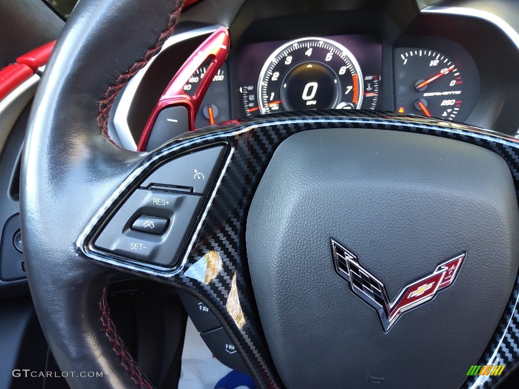 2016 Corvette Stingray Convertible - Black / Adrenaline Red photo #24