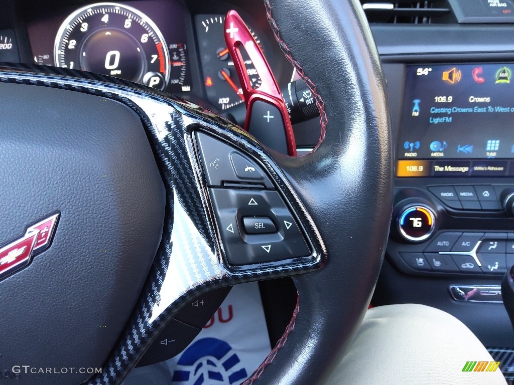 2016 Corvette Stingray Convertible - Black / Adrenaline Red photo #25