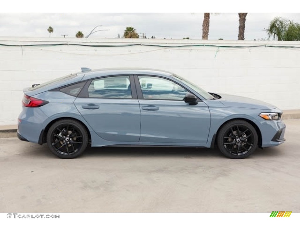 Sonic Gray Pearl 2023 Honda Civic Sport Hatchback Exterior Photo #145443361