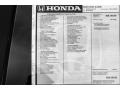  2023 Civic Si Sedan Window Sticker