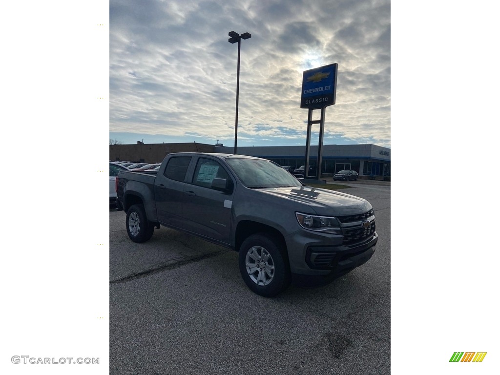 2022 Colorado LT Crew Cab - Satin Steel Metallic / Jet Black photo #8