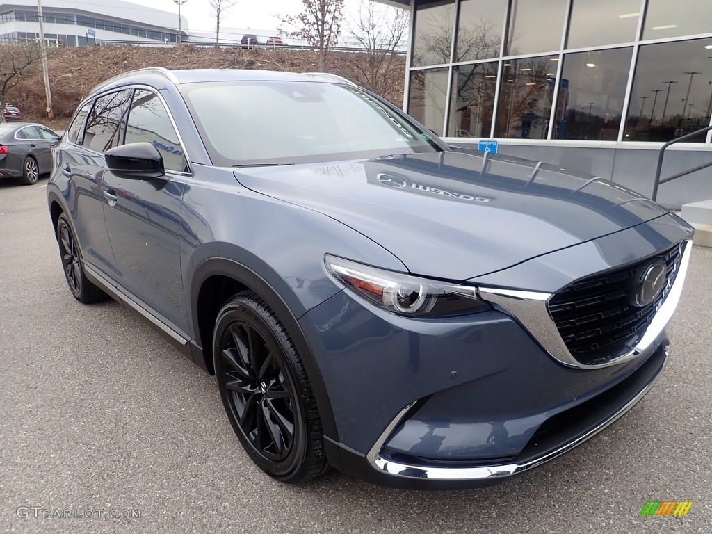 2023 CX-9 Carbon Edition AWD - Polymetal Gray Metallic / Red photo #9