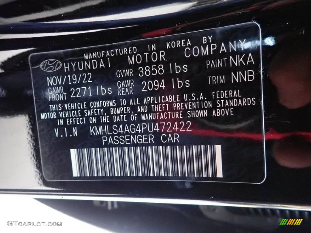 2023 Elantra SEL - Phantom Black / Black photo #18
