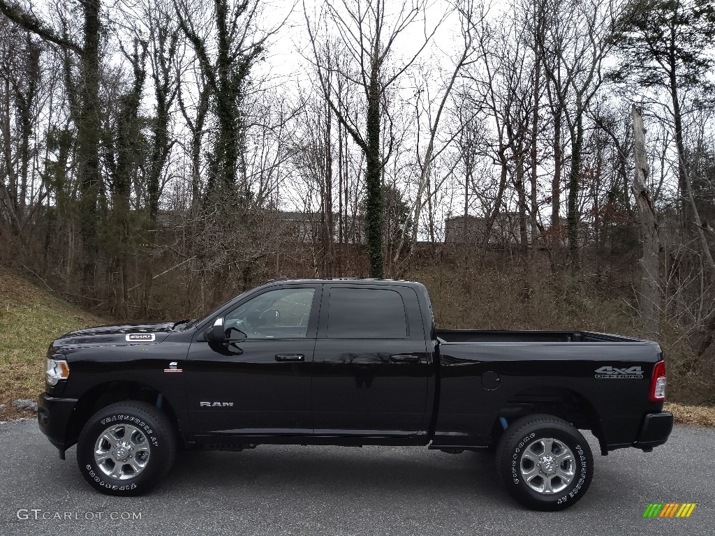 Diamond Black Crystal Pearl 2022 Ram 2500 Big Horn Crew Cab 4x4 Exterior Photo #145449790