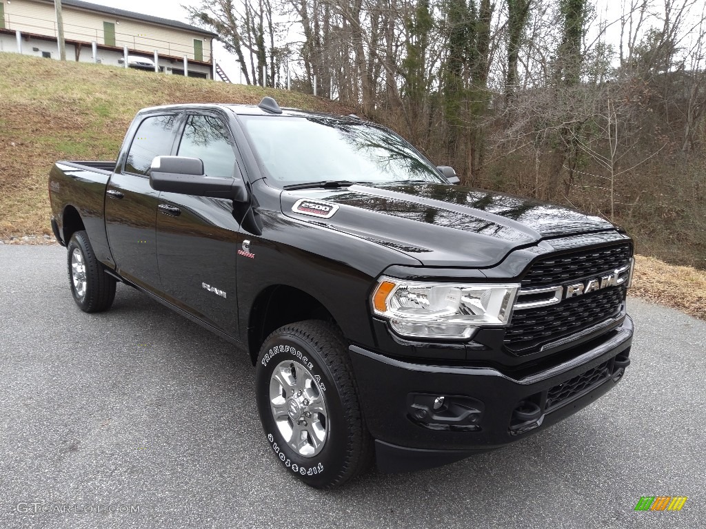 Diamond Black Crystal Pearl 2022 Ram 2500 Big Horn Crew Cab 4x4 Exterior Photo #145449799