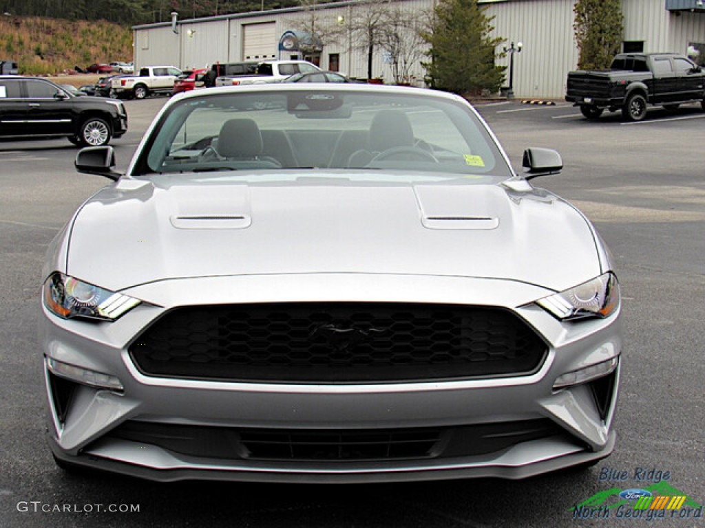 Iconic Silver Metallic 2021 Ford Mustang EcoBoost Convertible Exterior Photo #145449913