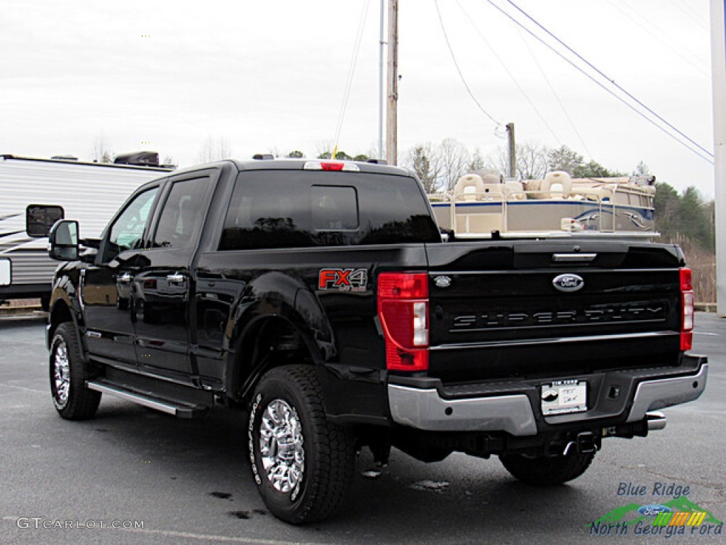 2022 F250 Super Duty XLT Crew Cab 4x4 - Agate Black / Medium Earth Gray photo #3