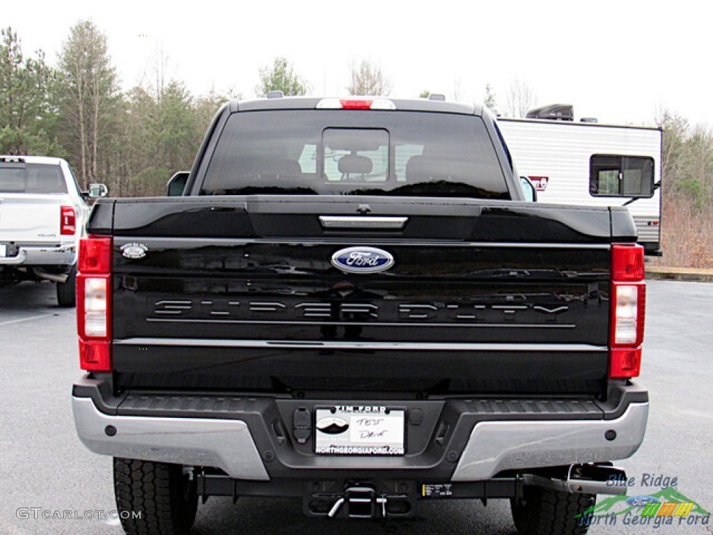 2022 F250 Super Duty XLT Crew Cab 4x4 - Agate Black / Medium Earth Gray photo #4