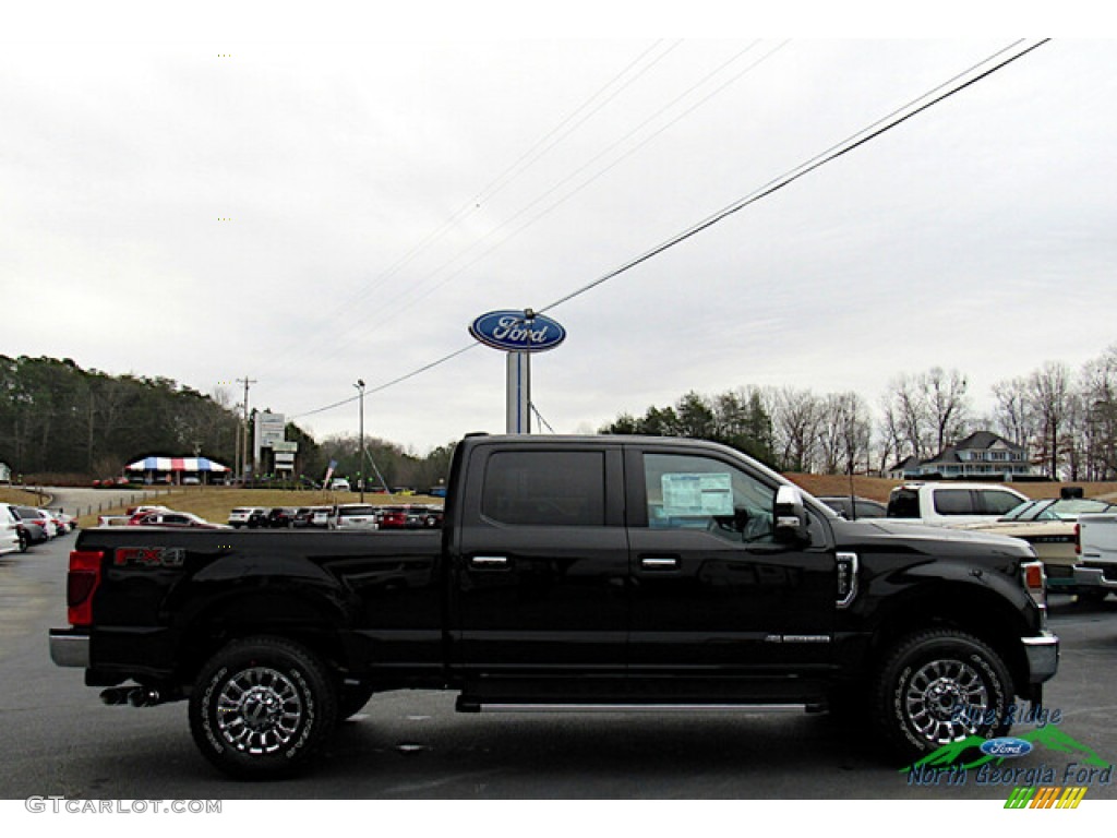 2022 F250 Super Duty XLT Crew Cab 4x4 - Agate Black / Medium Earth Gray photo #6