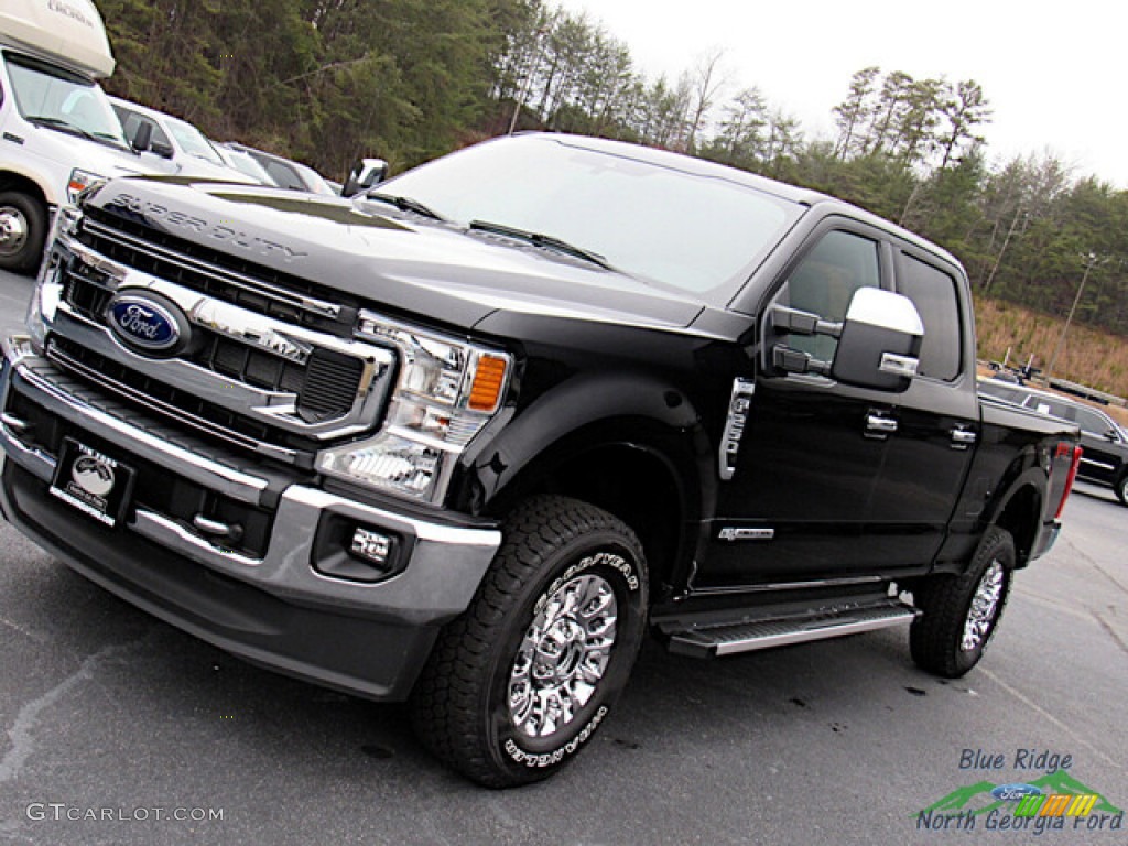2022 F250 Super Duty XLT Crew Cab 4x4 - Agate Black / Medium Earth Gray photo #25
