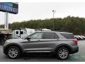 2022 Carbonized Gray Metallic Ford Explorer XLT 4WD  photo #2