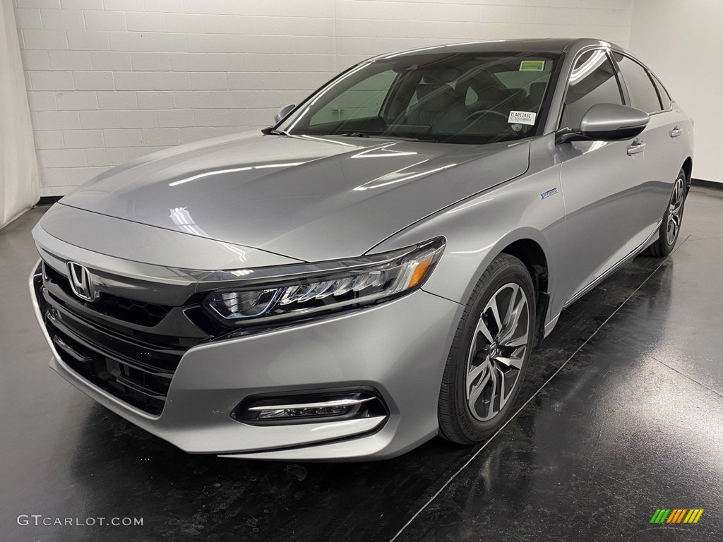 2020 Accord EX-L Hybrid Sedan - Lunar Silver Metallic / Gray photo #3