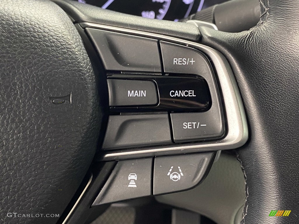2020 Honda Accord EX-L Hybrid Sedan Gray Steering Wheel Photo #145451140