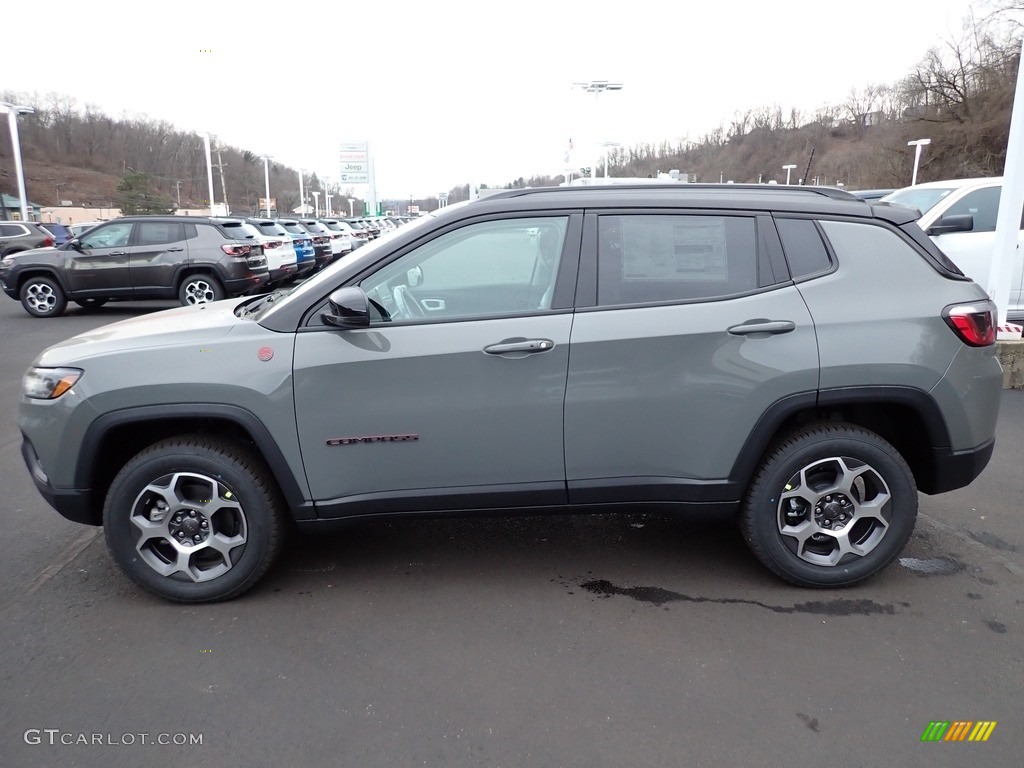 Sting Gray 2022 Jeep Compass Trailhawk 4x4 Exterior Photo #145451368