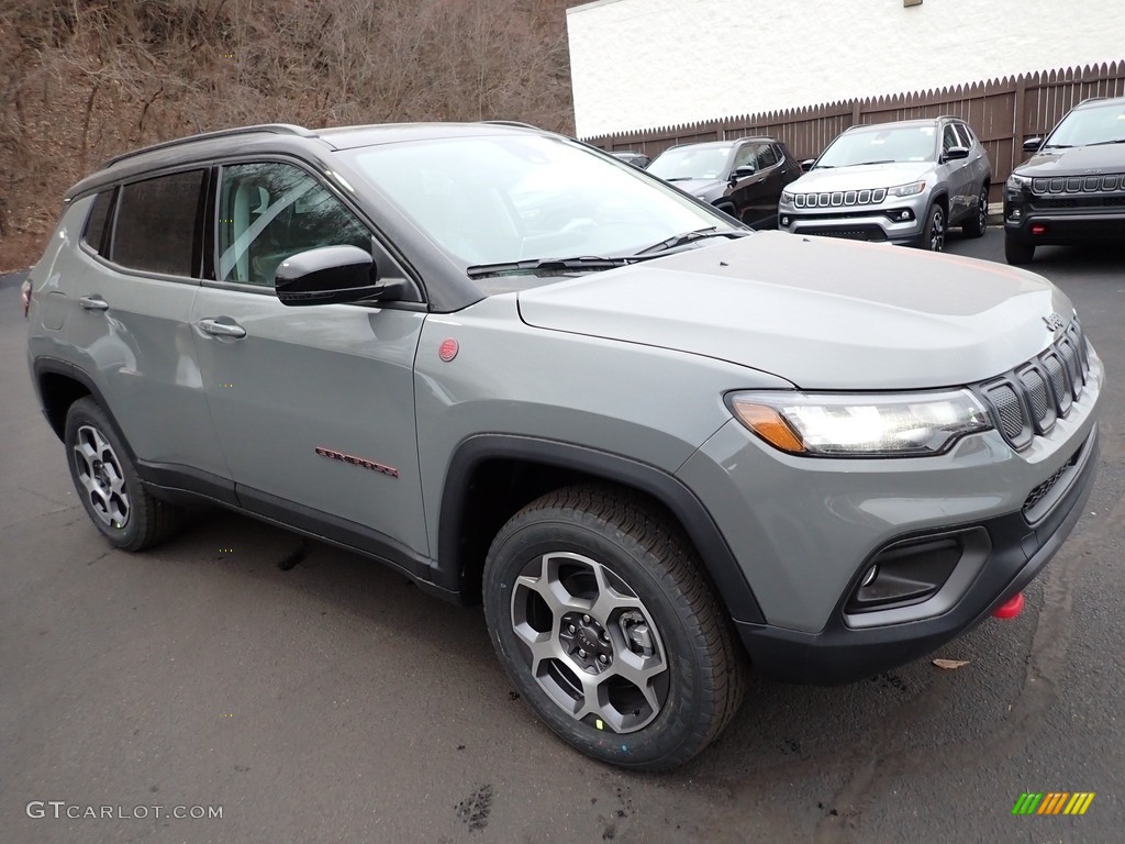 Sting Gray 2022 Jeep Compass Trailhawk 4x4 Exterior Photo #145451514