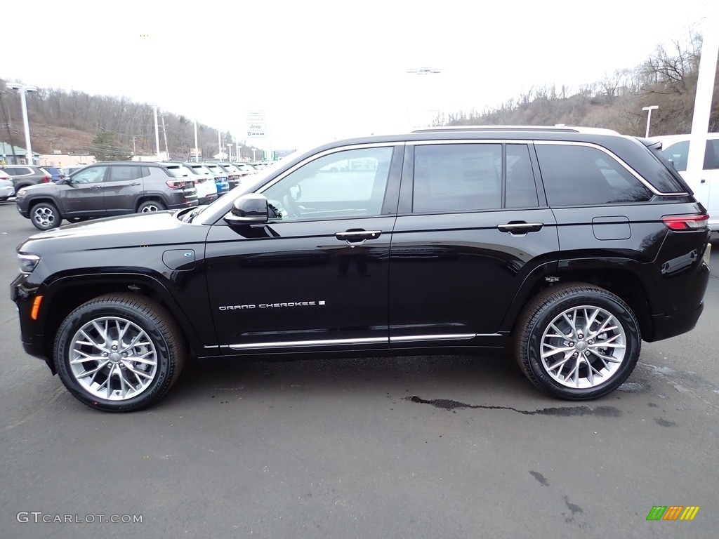 Diamond Black Crystal Pearl 2022 Jeep Grand Cherokee Summit 4XE Hybrid Exterior Photo #145451812
