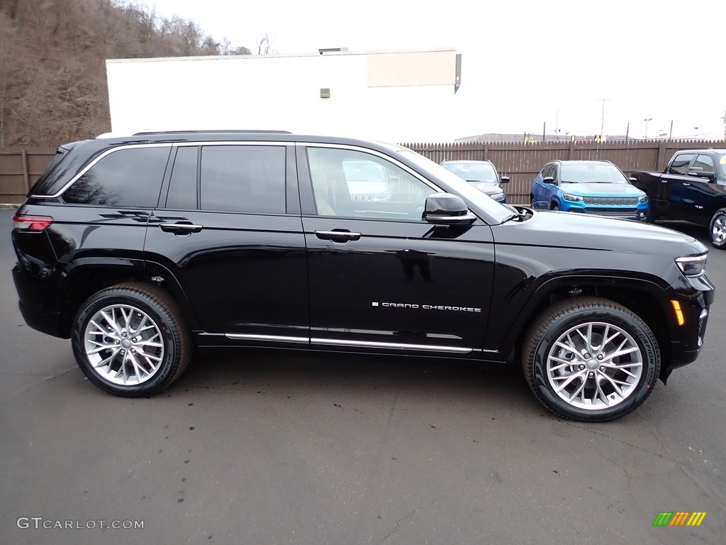 Diamond Black Crystal Pearl 2022 Jeep Grand Cherokee Summit 4XE Hybrid Exterior Photo #145451920