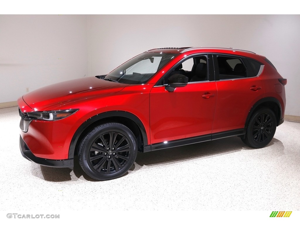 2022 CX-5 Turbo AWD - Soul Red Crystal Metallic / Black photo #3